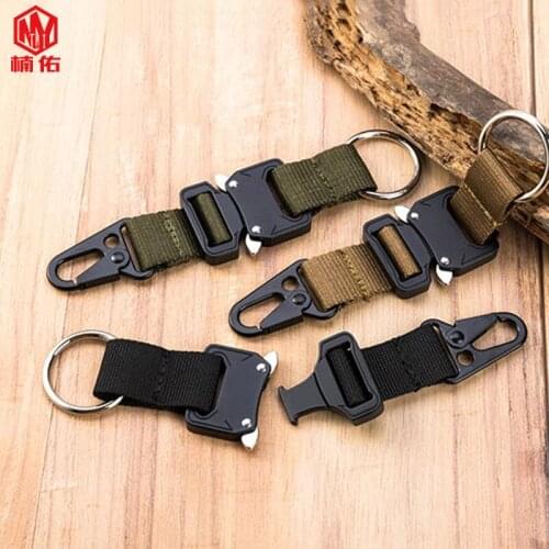 Outdoor Tactical Eyes Snake Buckle Nylon Webbing Hanging Buckle Mountaineering Backpack Nylon Survival Belt