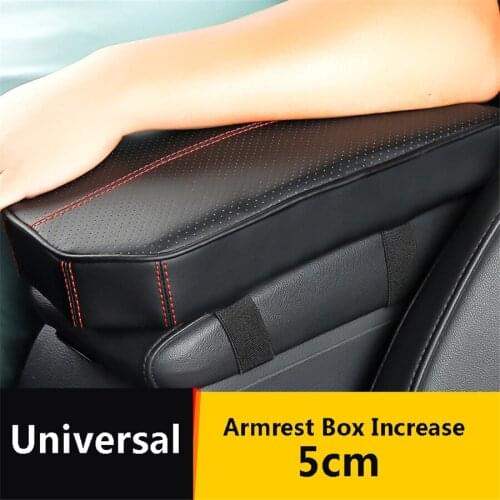 Universal Soft Leather Car Center Armrest Console Box Protective Pad Mat Car Arm Rest Top Cover NEW