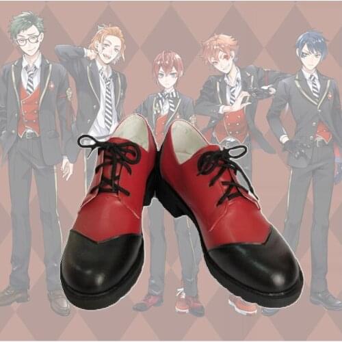 Twisted Wonderland Riddle Rosehearts Cosplay Shoes Boots cosplay red wigs Halloween Carnival Costume Prop Custom Made