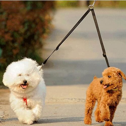Pet Double Dog Leash Coupler Double Twin Walking Leash Necklace Two Dog Walk Pet Supplies
