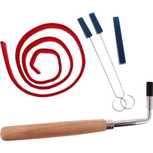 5cps/Set Piano Tuning Tool Kit Hammer With Rubber Mute Kit Temperament Strip