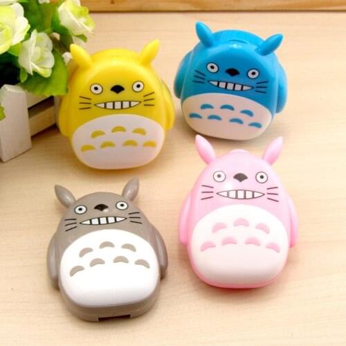 Free ship!1lot=12set!New Japanese cartoon model contact lenses box / companion Cartoon eyeglasses box / lens care /pencil case