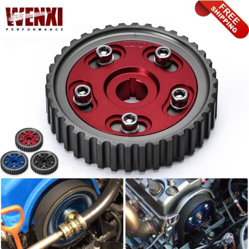 Free Shipping Adjustable Cam Gear Alloy Timing Gear FOR HONDA SOHC D15/D16 D-SERIES ENGINE CAM PULLEY PULLYS GEARS 1PCS