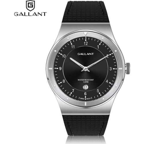 Stainless Steel Business Wrist Watches for Men 5ATM Waterproof Luxury Watch Auto Date Silicon Strap Mens Quartz Wrist Watch