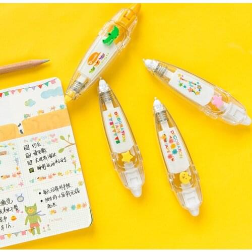 Kawaii Animals cat Press Type Decorative Correction Tape Scrapbooking Diary Stationery School Supply