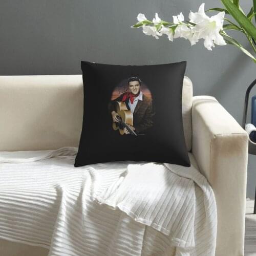 Elvis Presley pattern print Cushion Cover Decorative Pillowcase Chair Seat Square Car Pillow Cover Home Living Textile