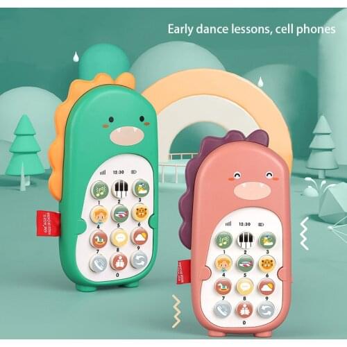 Montessori Baby Smart Phone Electronic English Musical Toys Educational Toys For Children Musical Cell Phone Kids Birthday Gifts