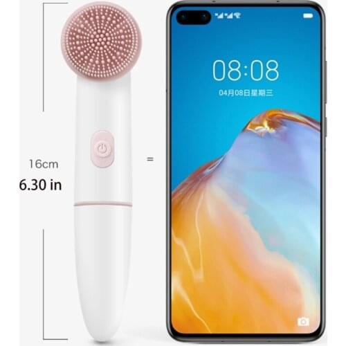 Electric Face Cleansing Brush ,Facial Cleansing Brush W/ 2 Adjustable Speed, Ipx7 Waterproof Silicone Face Brush C1FF