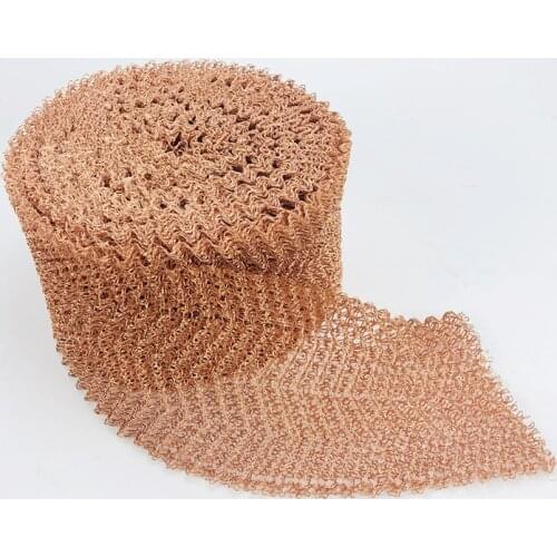 6 wire Copper Mesh Filter,Column Packing, Woven Wire Screen Filter For Distillation, Width 10cm ,Length 05-10m, Diameter 0.15mm