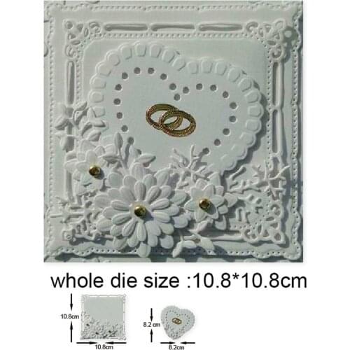 Metal Cutting Dies heart Square frame 2020 New Crafts Stencils For Paper card Scrapbooking making Embossing Dies Cuts