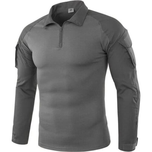 Men Outdoor Breathable Quick Dry Camouflage Hiking Hunting Fishing Army Tactical T Shirt Breathable Training Fitness T Shirts