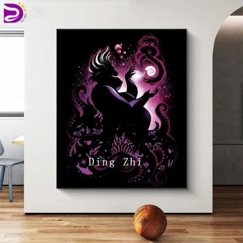 DIY Full Diamond Painting Octopus Monster Diamond Embroidery Cartoon Dragon Picture Rhinestones 5D Diamond Mosaic Fantasy Kit