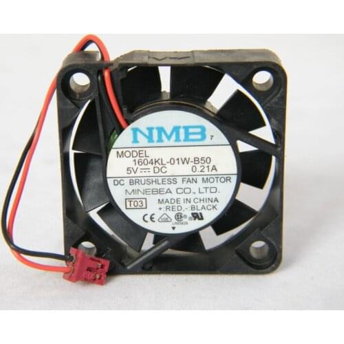 NMB-MAT 1604KL-01W-B50 T03 DC 5V 0.21A 40x40x10mm 2-Wire Server Cooling Fan