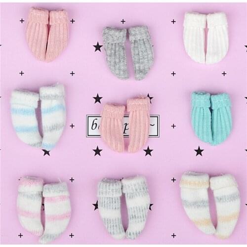 Fashion Cute Short Socks for doll 1pair ob11 1/12 bjd GSC Molly Dolls Clothes Doll Accessories