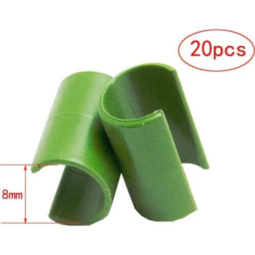 Garden Orchard Adjustable Plant stake connectors Flower Rattan Plastic Buckle,Set of 20pcs 8mm