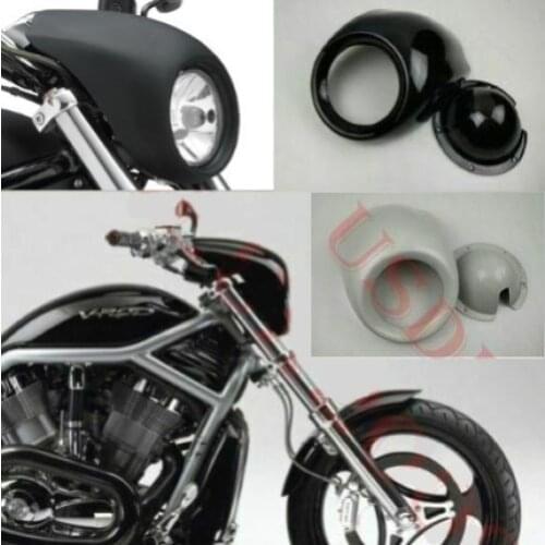 Front Headlight Fairing Cowl for Harley Davidson V ROD Night Rod VRSC Dyna FX Sportster Iron XL 883 1200 48 72 Black/Unpaint