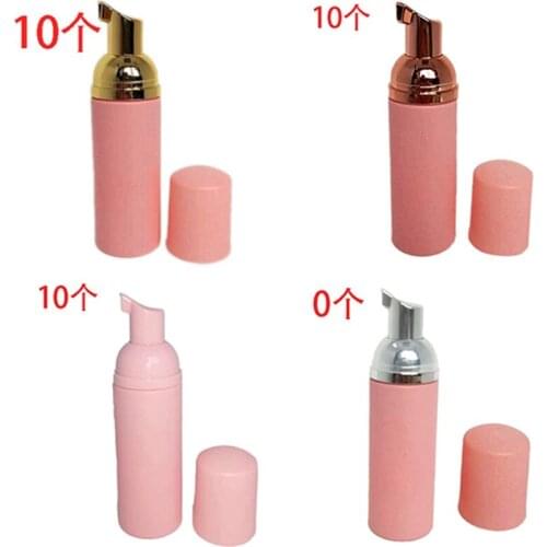 10PCS Plastic Foaming Bottle Soap Mousses Liquid Dispenser Froth Shampoo Lotion Bottling Foam Bottles 60ML