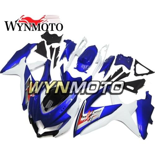 Complete Fairings Kit For GSXR600 750 2008-2010 08 09 10 Injection ABS Plastics Fairings Bodywork Cowlings White Blue Black New