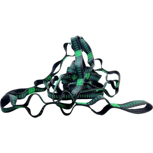 Portable 2pcs Hammock Straps Rope Belt Adjustable Tree Hanging Aerial 1000lbs Load Outdoor Yoga Camping Hammock