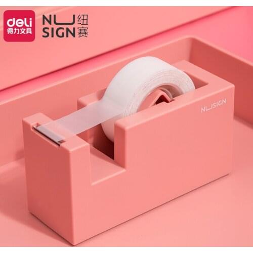 Nusign Portable Tape Cutter With Tape Seat Adhesive Tape Dispenser Cutter Tape Holder Storage Box Organizer Stationery Supply