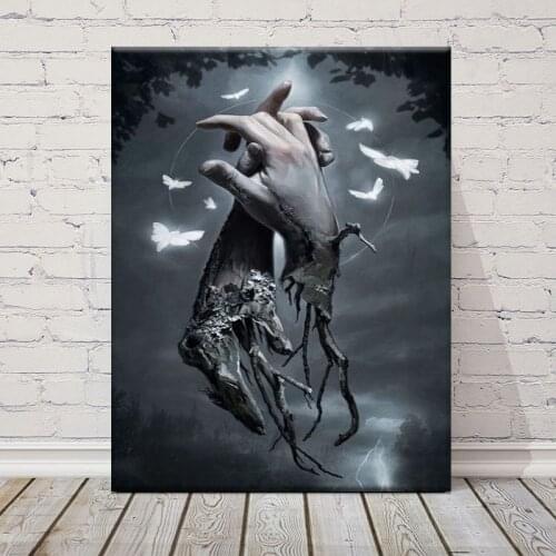 Hurt Withered Finger Canvas Art Painting Hang In Hand Wall Art Posters Prints Wall Pictures for Living Room Cuadros Home Decor