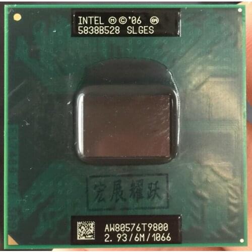 Intel Core 2 Duo T9800 notebook CPU Laptop processor CPU PGA 478 cpu 100% working properly