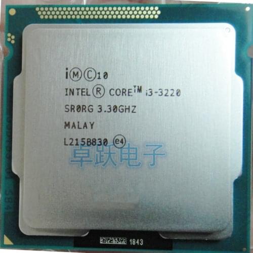 Free shipping original Intel Core i3-3220 i Processor 3M Cache, 3.30 GHz LGA1155 Desktop i3 3220 CPU