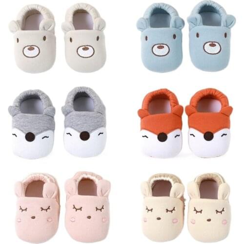 Newborn Infant Slippers Baby Girl Shoes Boy First Walkers Soft Sole Cute Crib Shoe Toddler Walking Prewalkers