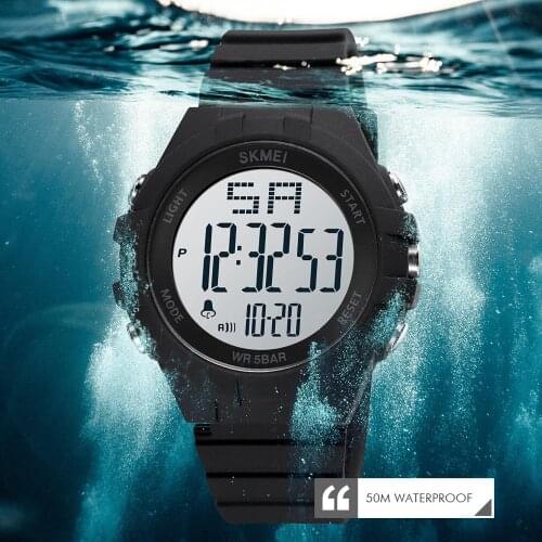 SKMEI Men Watches Digital Luxury Brand Wristwatch Fashion Led Light Week Date Display Clock Mens Watch For Gift Bracelet Hour