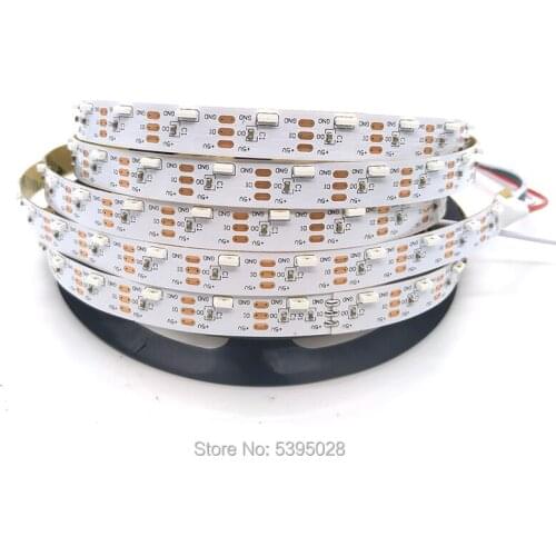 WS2812B Led Strip Built-in Independent IC Smart Driver Chip SMD4020 Side Shine Led Strip Programming Non-waterproo DC5V 60led/m