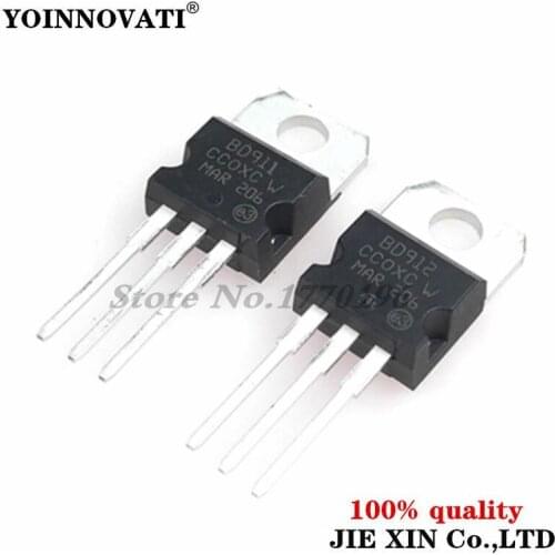 5PCS BD911 BD912 TO-220 Transistor