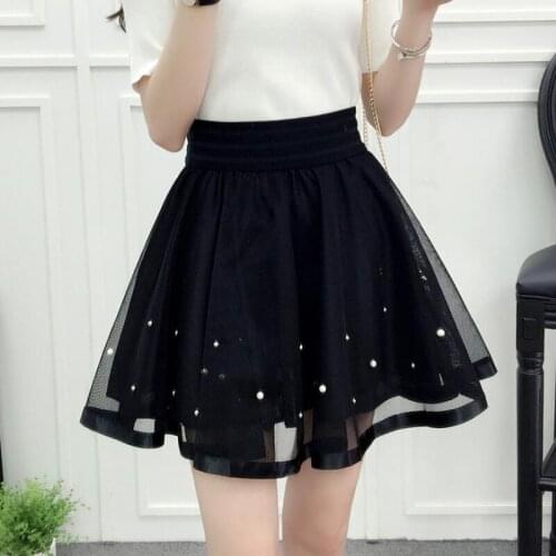 2018 Summer Spring Fall Teenage Big Girls Skirt Tutu Floral Flower Lace Pearls Children Clothes Kids Dance Tutus JW3053A