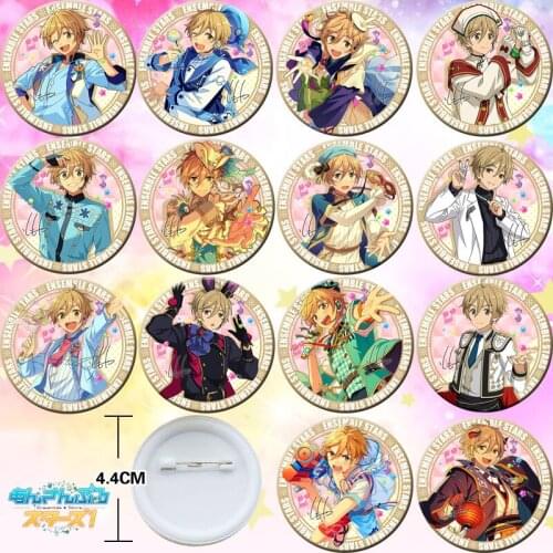 14pcs Ensemble Stars Mashiro Tomoya Bedge Collect Figure Bags Badge Button Brooch Pin Souvenir Figuras Cosplay Gift