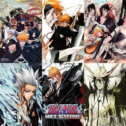 5D DIY Diamond Painting Japanese Anime Cartoon BLEACH Ichimaru Gin Byakuya Diamond Mosaic Embroidery Cross Stitch Art Home Decor