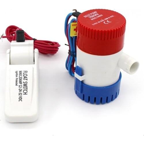 Free shipping dc 12v/24v bilge pump 500/750/1100GPH,electric water pump for boats accessories marin,submersible boat water pump