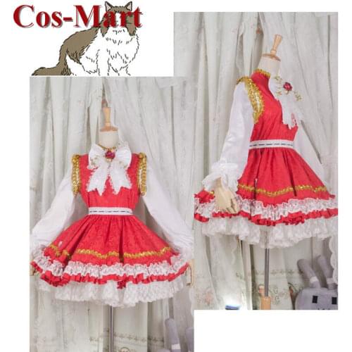 Hot Game Touhou Project Chen Cosplay Costume Beautiful Red Formal Dress Full Set Female Role Play Clothing Custom-Make Any Size