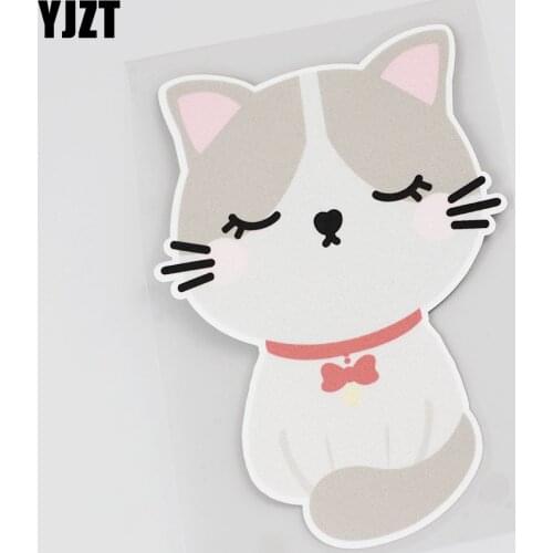 YJZT 11.2CMX16.2CM Interesting Cat Car Car sticker personality Decal 13B-0018