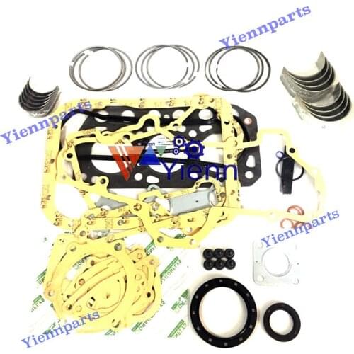 K3G Overhaul Re-ring Kit Full Gasket Piston Ring Bearing Set For Mitsubishi Tractor Engine Parts
