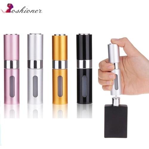 8ml Mini Refillable Perfume Bottle With Spray Scent Pump Empty Spray Bottle Portable Cosmetic Containers Atomizer For Travel
