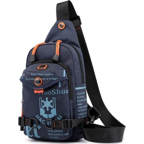 Multifunction Fashion Men Crossbody Bags Chest Pack Short Trip Chest Bag Men 's Shoulder Bag Single