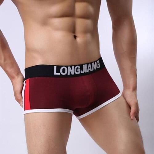 Fashion Sexy Cotton Man Sexy Pouch Seamless Underwear Gay Breathable Stretch Boxers Shorts Lingerie Panties