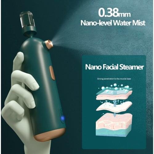 Nano Facial Sprayer Steamer Spa Water Mist Oxygen Injection US Face Steamer Humidifier Wrinkle Women Beauty Skin Care Machine