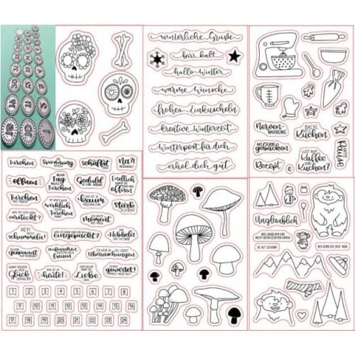 Germany Transparent Clear Silicone Stamp/Seal for DIY scrapbooking/photo album Decorative clear stamp