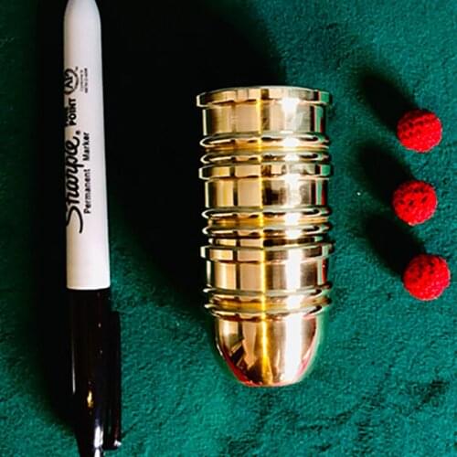 Unreal Cups and Balls (Mini) Jimmy Fan Magic Balls Appearing/Disappearing Magia Close Up Illusions For Professional Magicians