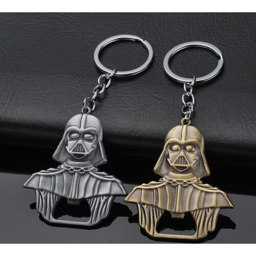New Disney Star Wars Key Chain Darth Vader Spaceship Warship Metal Keychain Open Bottle Keyring