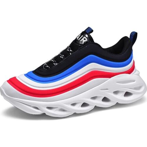 Running Shoes 2021 New Cushioning Breathable Lace-up Shoes Mens Outdoor Sport Shoes Men Brand Designer Sneakers Big Size 39-46