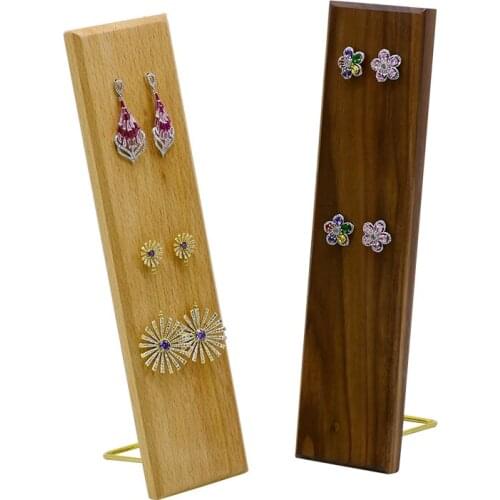 Jewelry Organizer Storage earing Display Stand for Store Jewellery holder earring Stub Holders Wooden customized earring Case