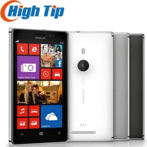 Original Unlocked Nokia Lumia 925 Mobile Phone Windows Touch screen 4.5 inch 8.7MP WIFI GPS 16GB refurbished Freeshipping