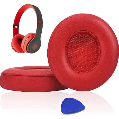 Professional Ear Pads Cushions Replacement, Earpads Compatible with Beats Solo3 Wireless On-Ear Headphones with Soft Protein