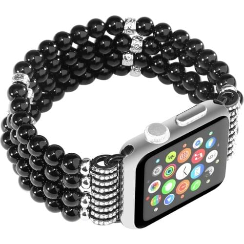 Strap For Apple Watch SE 6 4 5 band 44mm 40mm Multicolor pearl belt Bracelet for iWatch 38mm 42mm Series 3 2 1 Accessories